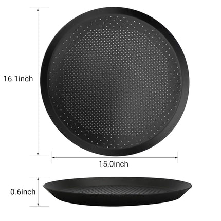 Pizza Pan 16 Inch, Beasea Nonstick Aluminum Alloy Round Pizza Pans with Holes Pizza Crisper Pan Pizza Baking Tray Bakeware for Home Restaurant Kitchen