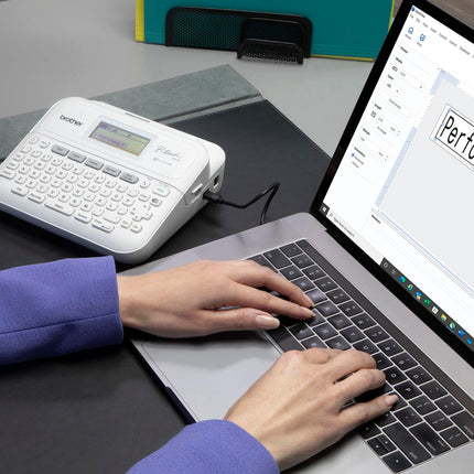 Étiqueteuse avancée Brother P-Touch PT-D410 pour la maison/le bureau | Connexion USB pour créer et imprimer sur des rubans TZe jusqu'à environ 1,9 cm (Renouvelé Premium)