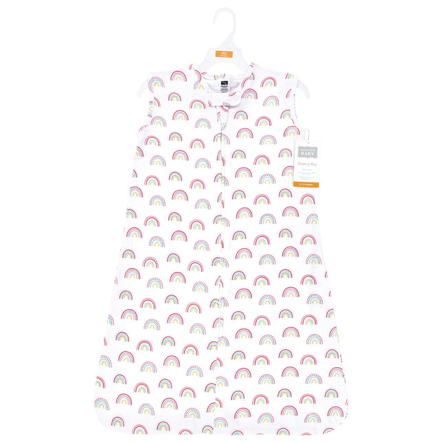 Hudson Baby Saco de Dormir sin Mangas de Algodón para Bebé Unisex, Manta, Arcoíris Moderno, 0-6 Meses