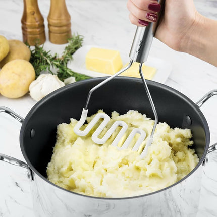 Tovolo 6-Piece Premium Silicone Utensil Set (White): Essential Kitchen Tools | Sturdy Utensils for Home, Apartment, or College Dorms