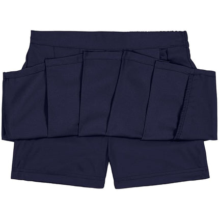 Nautica Girls' School Uniform Pleated Scooter with Pockets, Navy, 12