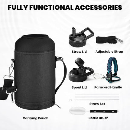RAYMYLO 2L Insulated Water Bottle, Triple Wall Vacuum Stainless Steel
