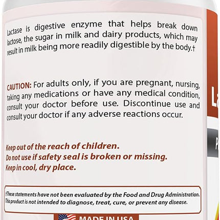 Best Naturals, Fast Acting Lactase Enzyme, 3000 FCC ALU, 180 Tablets (180 Count (Pack of 3))