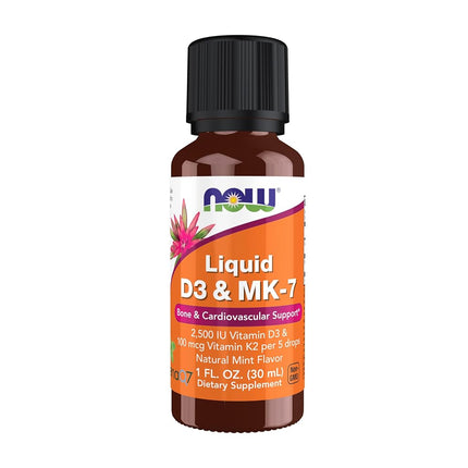NOW Supplements, Liquid D-3 & MK-7 with 2,500 IU V