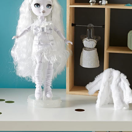 Rainbow High Shadow High Series - Natasha ZIMA - Greyscale Fashion Doll with Wavy White Hair, Two Designer Outfits, & Accessories - Collectable - for Kids Ages 6+