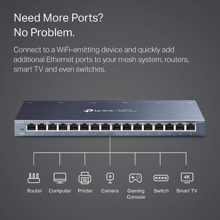 TP-Link TL-SG116, 16 Port Gigabit Ethernet Network Switch