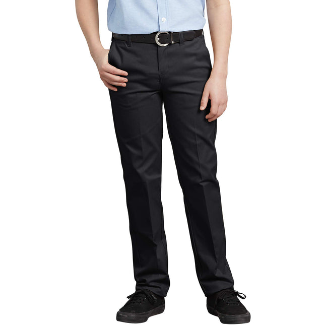 Dickies Khaki Big Boys' Flex Waist Slim Stretch Pa