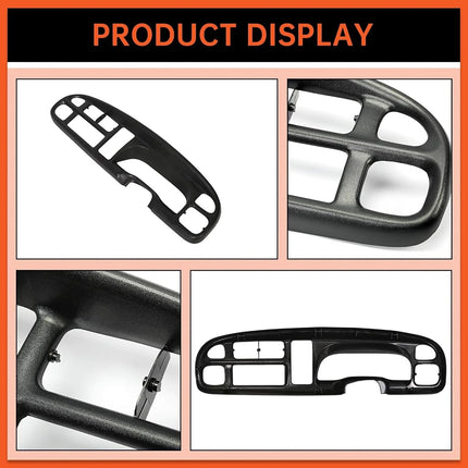 ECOTRIC Dash Board Bezel Cover Compatible with 1998-2002 Ram 1500