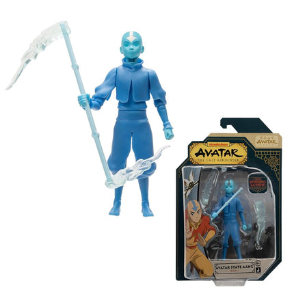 Avatar: The Last Airbender Avatar Aang (Book One) - 4.5-Inch Scale Figure with Staff, Air Effects, and Battle Action