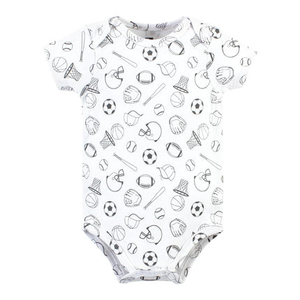 Hudson Baby Bodysuits de algodón unisex para bebé, paquete de 5 unidades para niño, papá, prematuro, paquete de 5 unidades para niño, papá, prematuro