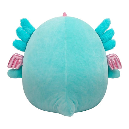 Squishmallows Original 14-Inch Bellamy the Teal Axolotl Alicorn with Shimmery Accent