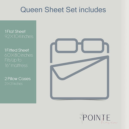 pointehaven Sheet Set, Cotton, Ashby Plaid, Queen