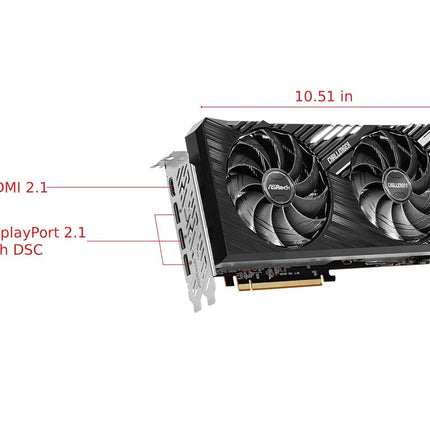 ASROCK Radeon RX 7700 XT Challenger 12GO, 12288 MB GDDR6