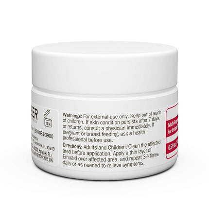 emuaid EMUAIDMAX Ointment, Maximum Strength Multi-Purpose Barrier for Dry, Itchy, Sensitive or Cracked Skin, Soothing Steroid-Free Fragrance-Free Ointment for Sensitive Areas, 2oz