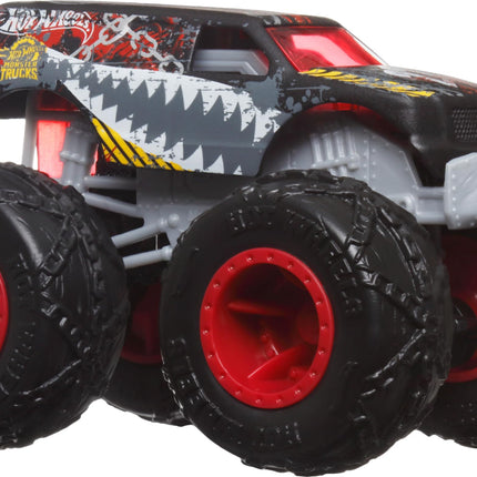 Monster Trucks, camiones de juguete Monster Trucks a escala 1:64, juego de 4, ruedas gigantes, personajes favoritos y diseños geniales