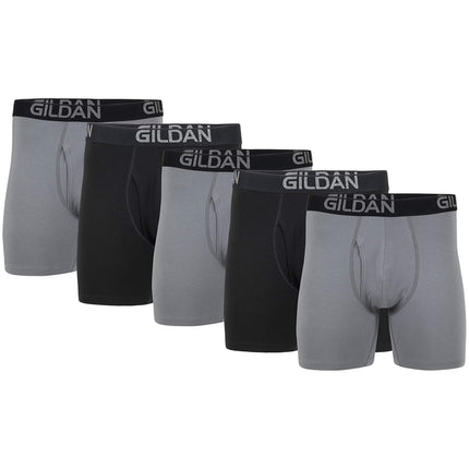 GILDAN Men's Cotton Stretch Brief, Multipack Boxer
