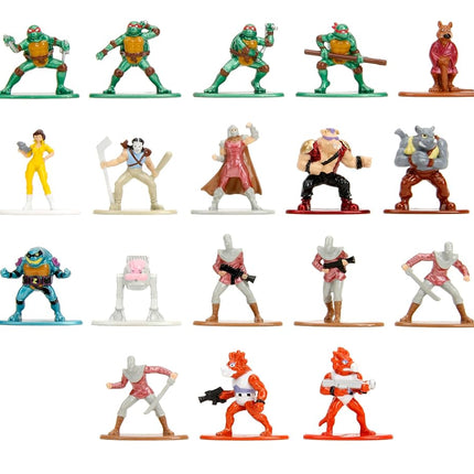 TMNT 1.65" 18-Pack Wave 2 Die-Cast Figures Nano Metalfigs, Toys for Kids and Adults