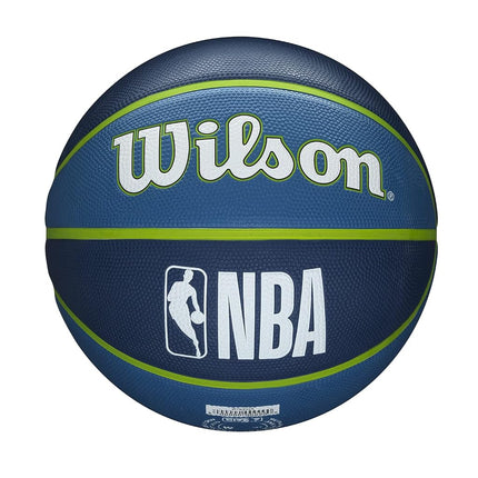 Wilson Basketball, NBA Team Tribute Model, MINNESOTA TIMBERWOLVES, Outdoor, Rubber, Size: 7