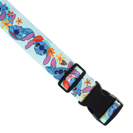Correa de Equipaje Disney Stitch Juego de 2 Piezas con Licencia Oficial, Correas de Equipaje Ajustables de 30'' a 72''