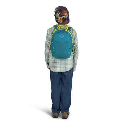 Osprey Unisex Kid's Hiking Backpack with Hydraulics Reservoir, Green Canopy, One Size, Hiking Backpack With Hydraulics Reservoir