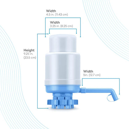 Pompe à eau potable manuelle universelle Brio (argent)