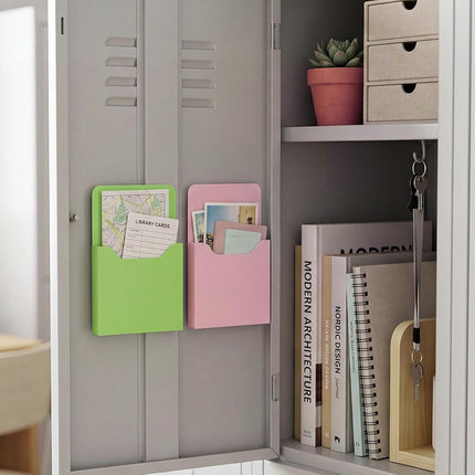 Gilprop 8 Pack Magnetic File Folder Holder for Whiteboard Classroom Storage