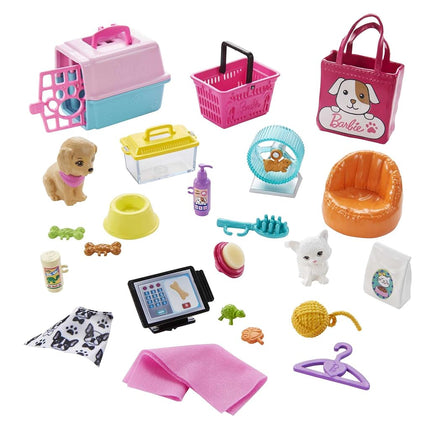 Barbie Doll (11.5-in Blonde) and Pet Boutique Playset