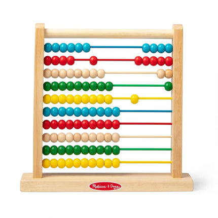 Melissa & Doug Abacus - Classic Wooden Educational Counting Toy With 100 Beads Abacus Toy for Kids Maths for Ages 3+