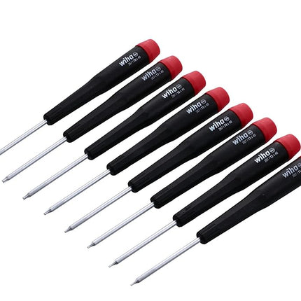 Wiha 26791 Precision Torx T1-T8 Set, 8-Piece,(Red,
