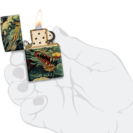 Zippo Lighter, Dragon Fusion Design