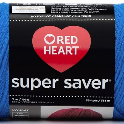 Red Heart Coats Yarn Super Saver Yarn-Blue, Other,