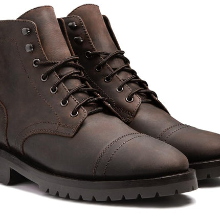 Thursday Boot Company Men’s Captain Lug Cap Toe Leather Boots, Tobacco, 8 UK