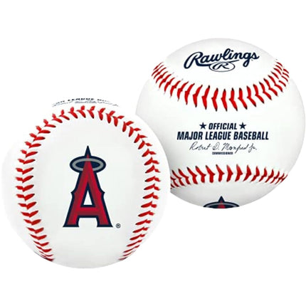 Jarden Sports Licensing Balle de baseball Rawlings MLB avec logo officiel des Angels de Los Angeles d'Anaheim, blanche