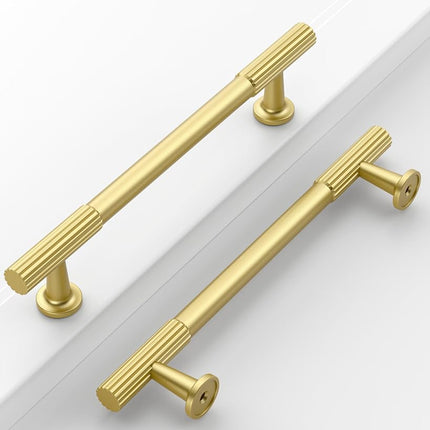Coinkoly 10 Pack 5''(128mm) Brushed Gold Cabinet P