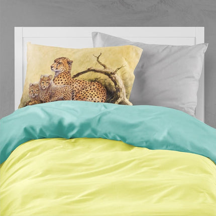 Caroline's Treasures Cheetahs by Daphne Baxter Fabric Standard Pillowcase BDBA0113PILLOWCASE, Multicolor