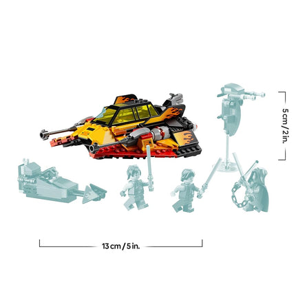 LEGO Star Wars 75414 The Force Burner Snowspeeder - Building Toy incl. 3 Minifigures with Lightsabers, plus a Speeder Bike - Gift for 7+ Year Old Boys & Rebuild the Galaxy Fans
