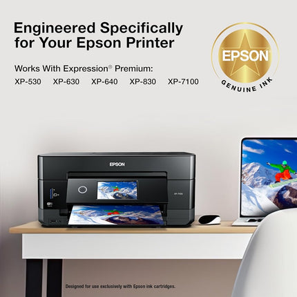 Epson 410XL Claria Premium High-Capacity Photo Black Pigment Ink Cartridge with Sensormatic for XP-530, XP-630 & XP-830 Printers