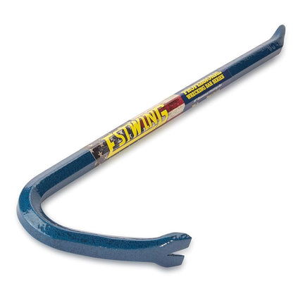 ESTWING Gooseneck Wrecking Bar - 5/8" x 18" Pry Bar with Angled Chisel End & Forged Steel Construction - EWB-18