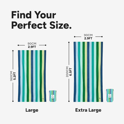 Dock & Bay Quick Dry Beach Towel - Summer - Cool Lagoon, Extra Large