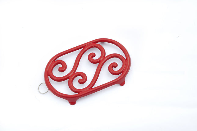 9" x 5.5" Red Sheila Trivet