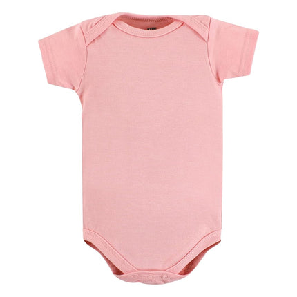 Combinaisons en coton pour bébé Hudson Baby, imprimés rose cannelle, prématuré