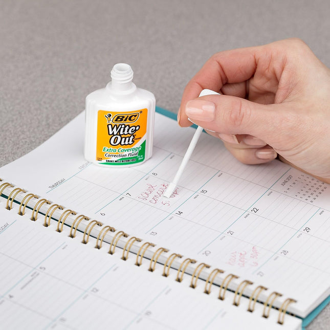 BIC Wite Out Extra Coverage Correction Fluid-.7oz