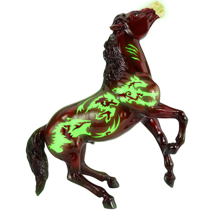 Breyer Traditional Series | Beowulf | 2024 Halloween Horse | Glow in The Dark | Horse Figurine | Model #B-TR-10118