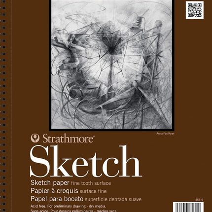 Strathmore 400 Series Sketch Pad, 11"x14" Wire Bou