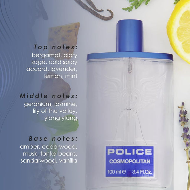 Police Cosmopolitan Eau de Toilette Spray for Men 100 ml