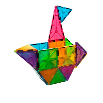 MAGNA-TILES Classic 32-Piece Magnetic Construction Set | Magnet Building Blocks | STEM Engineering Toys & Math Manipulatives | Preschool, Classroom, Playroom, Sensory Room Essentials