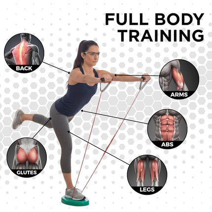 TheraBand Resistance Tubes, Professional Latex Elastic Tubing, Upper & Lower Body, Core Exercise, Physical Therapy, Lower Pilates, At-Home Workout, & Rehab, 25 Foot, Green, Heavy, Intermediate Level 1
