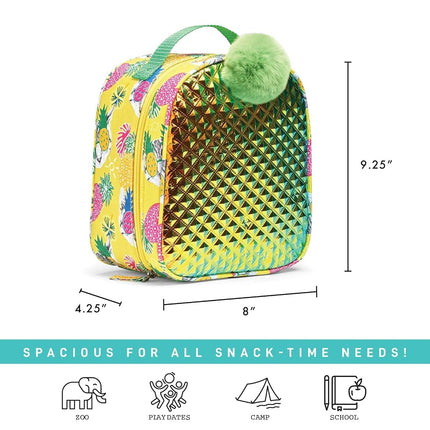 Fit & Fresh Novelty Insulated Kids Lunch Box, Pineapples, Unisex