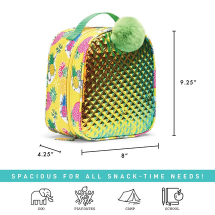 Fit & Fresh Novelty Insulated Kids Lunch Box, Pineapples, Unisex