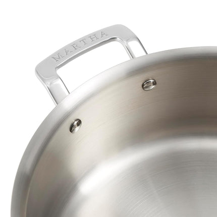 Martha by Martha Stewart 8-Quart Triply Stainless Steel Stock Pot w/Lid